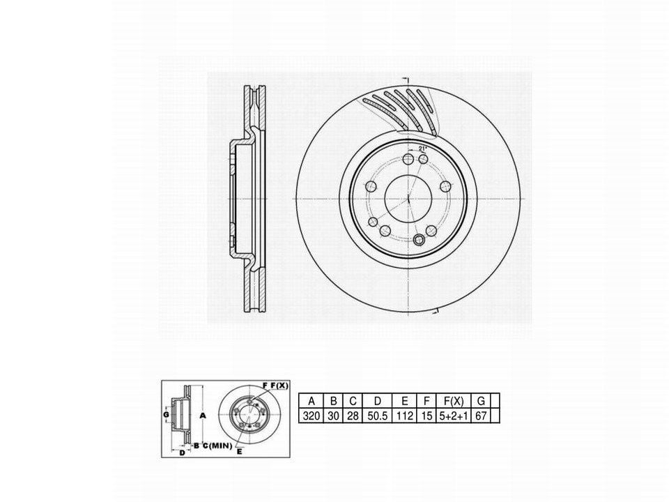 Winstop Brake Rotor, Front Right WS242840, Mercedes-Benz 500E 1993-1992