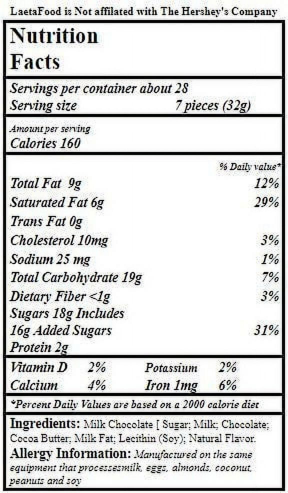 Hershey's Kisses Milk Chocolate Silver Foil Candy, Bulk 3 Pounds Bag