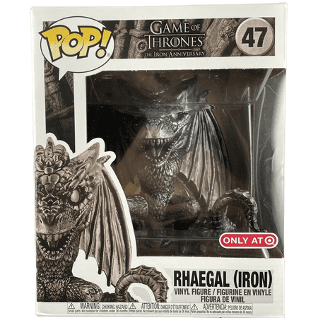 Funko Pop Vinyl Super Sized 6" - Game of Thrones - Rhaegal (Iron) 47 Target Exclusive