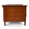 thumbnail image 6 of Crafters and Weavers Arts and Crafts Leather Panel Arm Chair in Russet Brown, 6 of 8