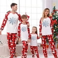 thumbnail image 5 of Mifsaly Matching Family Christmas Pajama Sets Xmas Snowflake Pjs 2 Piece Holiday Pullover Sleepwear Long Sleeve Nightwear Bright and Merry Plaid Pants 2025 Festival Loungewear Funny Gifts, 5 of 7