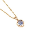 thumbnail image 1 of DPTALR Ladies Multicolor Sun Flower Necklace Crystal Clavicle Chain Pendant, 1 of 2