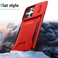 thumbnail image 4 of Rugged Case for Motorola Moto G Stylus 2025 with Slide Camera Cover & Drop Protection Red, 4 of 5