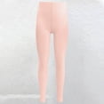 thumbnail image 2 of CPNG Girls Thin Cropped Leggings High Waisted Compression Pants Stretch Active Dance Yoga Tights for Kids Teen Workout Running(Pink,3-6 Years), 2 of 7