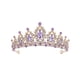 thumbnail image 1 of Corona de boda para novia - Tiara de princesa de diamantes de imitación para mujer - Corona de reina - Corona de boda hecha a mano - Accesorios para el cabello - Corona de tiara, 1 of 5