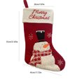 thumbnail image 3 of Christmas Snowman Stocking Bag, Gift Bag Ornament Pendant with Festive Design and Classic Style, Tree Hanging for Home, Fireplace, Holiday, Party, Seasonal, Gift, Decor, Green, 3 of 7