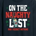 thumbnail image 3 of SpongeBob SquarePants - Plankton Naughty List - Men's Long Sleeve T-Shirt, 3 of 6