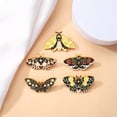 thumbnail image 5 of K-KED Gothic Moon Nature Brooch moth brooch Flower Moth Butterfly Brooch Lapel pins-45, 5 of 7