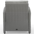 thumbnail image 4 of Afuera Living Transitional Wicker / Rattan Patio Arm Chair in Gray, 4 of 11