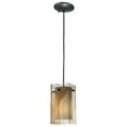 thumbnail image 2 of Meyda Tiffany 111347 5" Square Quadrato Cognac Swirl Mini Pendant - Cognac Swirl, 2 of 4