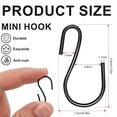 thumbnail image 2 of 600Pcs 1-Inch Mini S-Shaped Hook, S-Shaped Hook, Small S-Shaped Hook, Metal Mini Decorative Hook, for Crafts(Black), 2 of 7