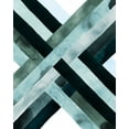 thumbnail image 2 of Popp, Grace 26x32 Gold Ornate Wood Framed with Double Matting Museum Art Print Titled - Watercolor Weave II, 2 of 4