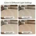 thumbnail image 7 of ODIKA 6'x9' Beige Dune Stone Flowing Washable Area Rug Modern Minimalist Curved Striped Motifs With Wavy Lines for Dining Room, Under Table, Office Décor, Non-Slip Chair-Friendly, 7 of 7
