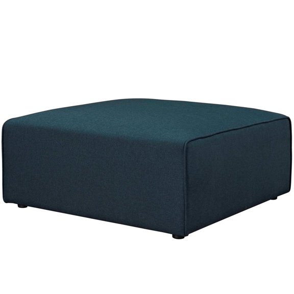 Modern Contemporary Urban Design Living Lounge Room Ottoman, Blue, Fabric