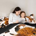 thumbnail image 5 of jejeloiu Highland Cow Cowhide 7pcs Bedding Comforter Set Kids,Farm Animal Print Queen Bedding Sets,Reversible, 5 of 7