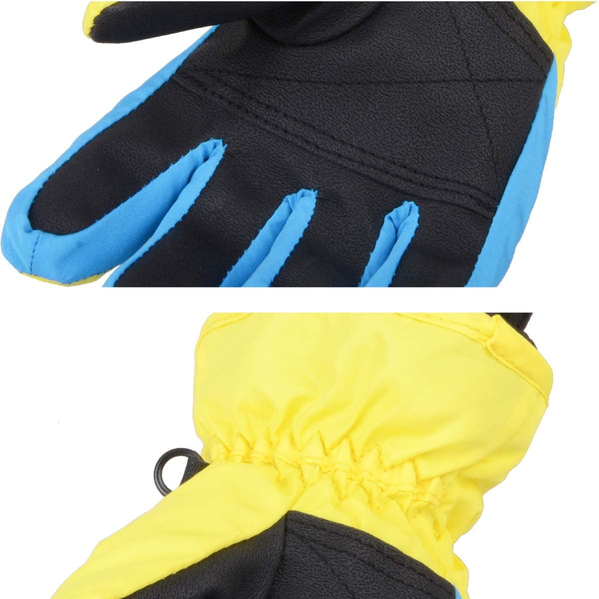 Azarxis Kids Snow Gloves Winter Ski Gloves Thermal Warm Windproof Waterproof for Children Snowboarding Sledding Cycling Skiing Riding with Adjustable Cuffs 