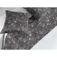 thumbnail image 2 of Botanical Bed Runner Set, Vintage Floral Ornament Spring Season Repeated Branch Leaves Pattern, Decorative Bedding Scarf & 2 Pillow Shams for Hotels Homes, Queen, Lilac and Charcoal Grey, by Ambesonne, 2 of 3