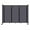 Dark Gray, variant on Versare Room Divider 360 Folding Portable Partition | Freestanding Decorative Room Separator | 3, 5, 7 or 9 SoundSorb Panels Wide | Up to 7'6" Tall