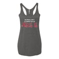 thumbnail image 3 of Normal Isnâ€™t Coming Back Jesus Is Inspirational/Christian Tri-Blend Racerback Tank Top, Premium Heather, Medium, 3 of 5