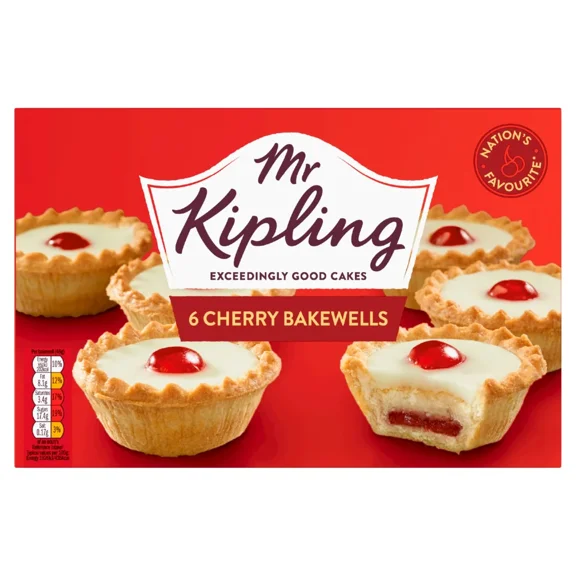Mr Kipling Cherry Bakewell 6Pk