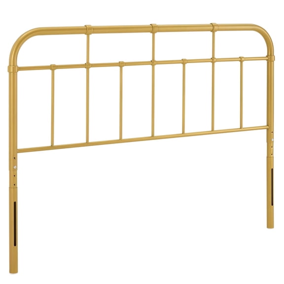 Ergode Alessia Queen Metal Headboard - Gold