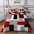 thumbnail image 1 of Erosebridal Patchwork Rectangle Quilt Sets for Queen Size Bed,Geometry Stripe Bed Set,Abstract Artwork Decor,Lightweight,3pcs, 1 of 5