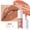 01#Single item-White MilkTea Nude, variant on Ulystar marble swirl mirror lip gloss, 7 moisturizing shades, full-gloss lip lacquer, long-lasting and non-sticky, hydrating and bright, perfect for daily dates and everyday makeup