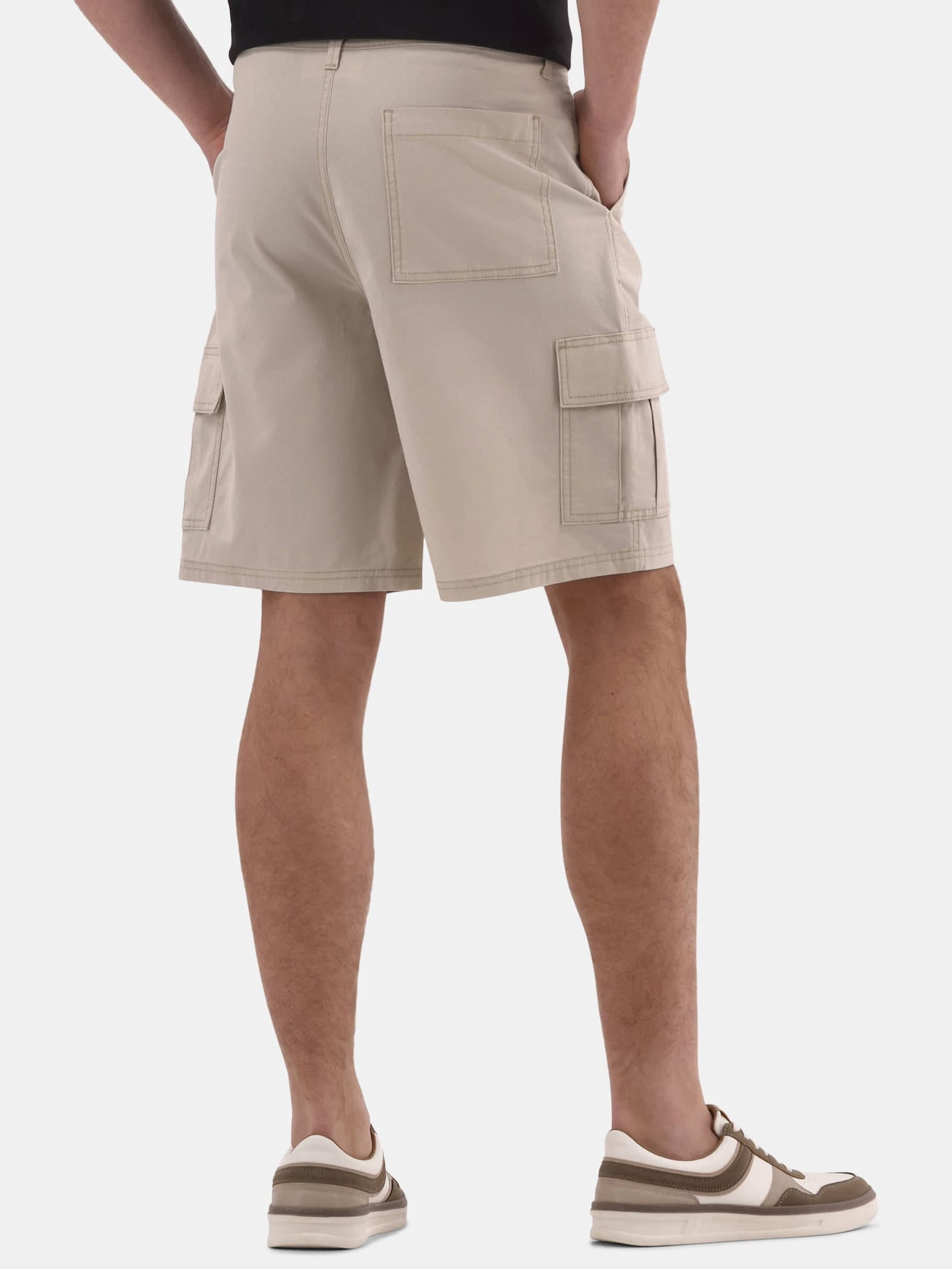 No Boundaries Men's & Big Men's Twill Long Cargo Shorts, 9" Inseam, Sizes XS-5XL