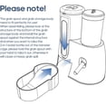thumbnail image 6 of 2 in 1 Hamster Water Bottle - Automatic Food Bowl, Drip-proof Small Animal Water Bottle Dispenser for Syrian Dwarf Hamsters, Gerbils, Mice, Hedgehogs, Hamster Cage Accessories (Blue), 6 of 6