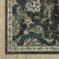 thumbnail image 6 of HomeRoots Charcoal Blue Gold Rust And Beige Oriental Power Loom Stain Resistant Runner Rug, 6 of 10