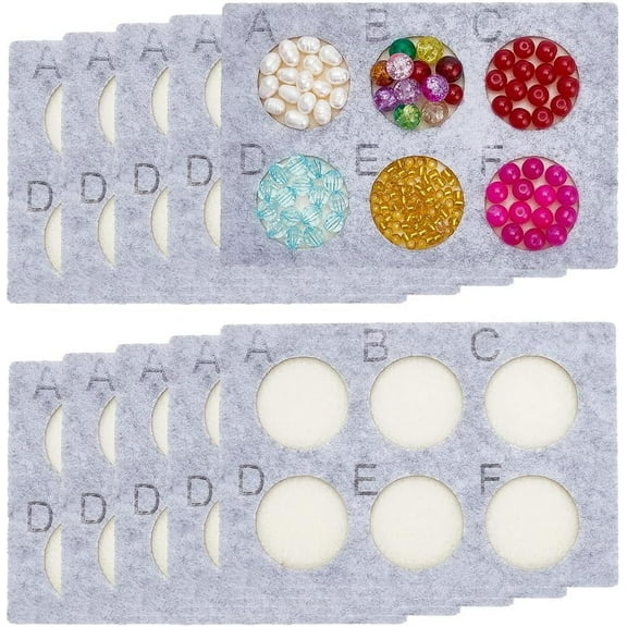 10pc 10pcs Beading Boards Bead Mat Bead Design Trays Felt Jewelry Bracelet Organizer Storage Tray for Jewelry Making Creating Bracelets Necklaces and Other Jewelry 5.9x3.9inch