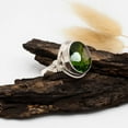 thumbnail image 2 of Handmade Peridot 925 Sterling Silver Ring | Green Gemstone Jewelry | August Birthstone Ring Gift for Women Size US 10, 2 of 6