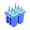 Blue, variant on Homemade ice cream mold box household ice cream popsicle mold food grade silicone ice tray popsicle mold