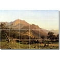 thumbnail image 1 of Ceramic Tile Mural-Albert Bierstadt Landscapes Painting 68. 25.5" w x 17" h using (24) 4.25 x 4.25 ceramic tiles, 1 of 3