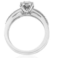thumbnail image 3 of Lina Jewel 1 Ct Round Cut Diamond Anniversary Rings - 14K White Gold Plated Jewelry - Clearance Wedding Ring - Christmas Gift Band, 3 of 3
