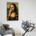thumbnail image 5 of Mona Lisa Bathroom Mona Lisa Holding Her Nose Gifts Canvas Painting Poster Wall Art Decorative Picture Prints Modern Decor 12x18inch(30x45cm), 5 of 6