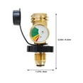 Gas Tank Connector Propane Canister Hose Connector Propane Tank Gauge