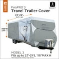 thumbnail image 3 of Classic Accessories Over Drive PolyPRO™3 Deluxe Travel Trailer Cover or Toy Hauler Cover, Fits 22' - 24' RVs, 3 of 13