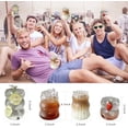 thumbnail image 7 of Vintage Ripple Glass Tumbler, 18 oz, Borosilicate Glass, Ripple, Open Top, General Use Cup, 7 of 7