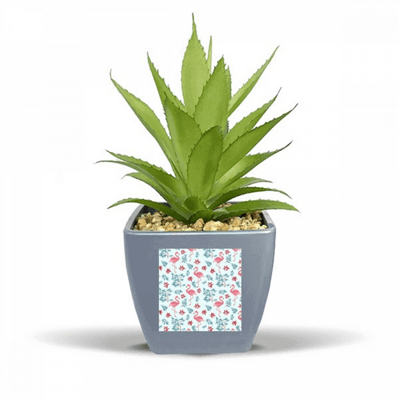 Flango Pattern Tropical s Fake Pineapple Flower Pot Vase Mini Decor