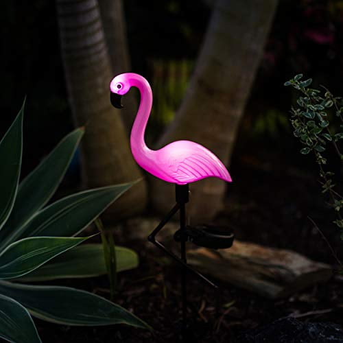 3pcs Solar Powered Flamingo Lawn Decor Garden Stake Light Outdoor Landscape Lamp 