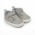 thumbnail image 5 of Eltusu Toddler Boys Sneakers, Breathable Solid Color PU Lightweight Walking Shoes Gray Size 6 US, 5 of 9
