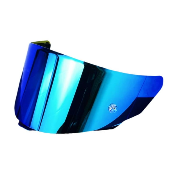 Escudo de casco, escudo de viento, instalación fácil, alto rendimiento, accesorios de motocicleta lente de visera de casco premium Azul