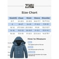 thumbnail image 3 of ZSHOW Boy's Winter Jacket Warm Hooded Ski Jacket Breathable Snow Coat Gray Blue 6/7, 3 of 8