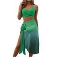 thumbnail image 2 of LSLJS Women Mode Assortie Multi-Couleur Imprimée Swimsuit Moulante Swimsuit Split Swimsuit Set, 2 of 9