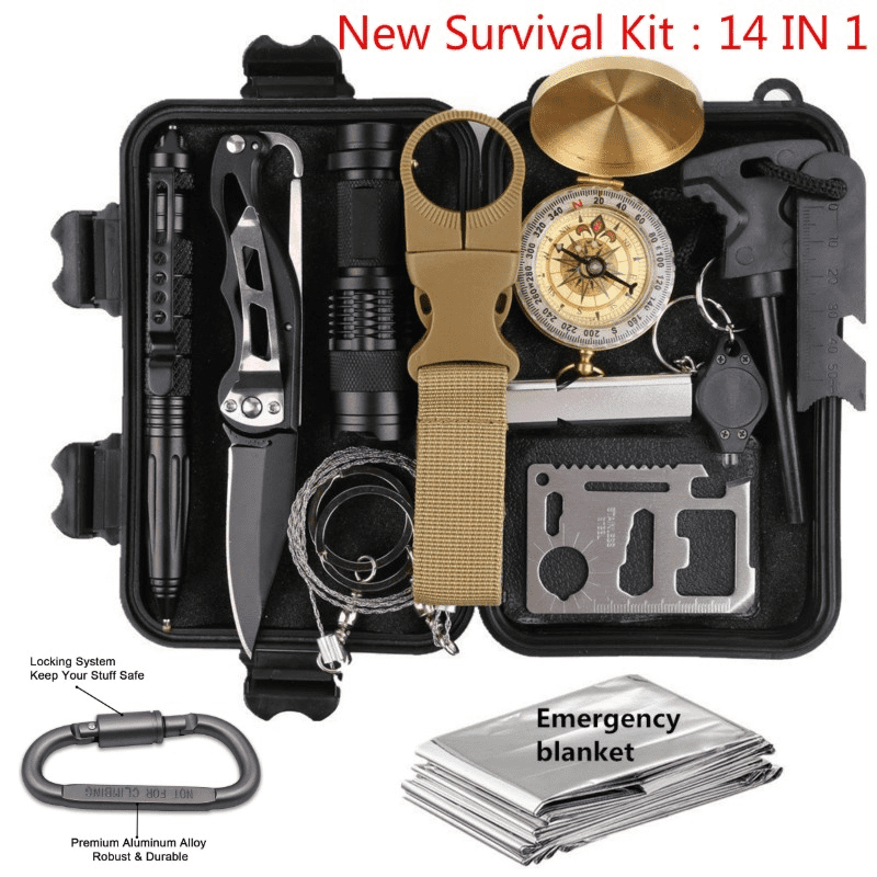 sirius survival 15 in 1 hiking kit tactical survival kit for hiking