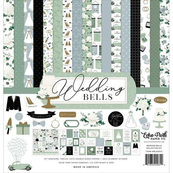 Echo Park Collection Kit 12"x12" - Wedding Bells