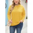 thumbnail image 4 of Women's Plus Size Tops Long Sleeve Crew Neck Oversized T Shirts Loose Casual Tunics, 4 of 9