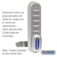 thumbnail image 1 of Salsbury 77790SLV Electronic Lock - Factory Installed on Box Style Metal Locker Door, Silver, 1 of 1