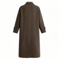 thumbnail image 6 of Mens Trench Coat Slim Fit Single Breasted Long Windbreaker Jacket Classic Lapel Casual Overcoat Business Trench Jacket, 6 of 6